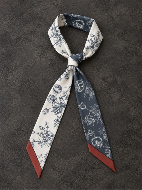 mini foulard fantasia SETTEBÌ | TWI03PROVENZALE PETROLIO